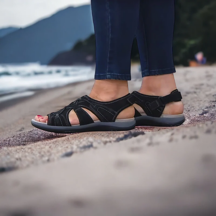 Sandale ortopedyczne dla kobiet - ComfortTrend-Jasnoniebieski-35-Trend Polska