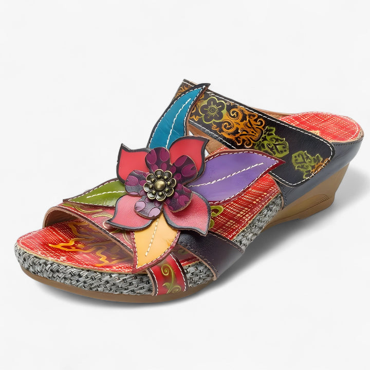 Sandały boho dla kobiet z plecionymi paskami – BohoStep Dolly-Czerwony Wenecja-34-Trend Polska