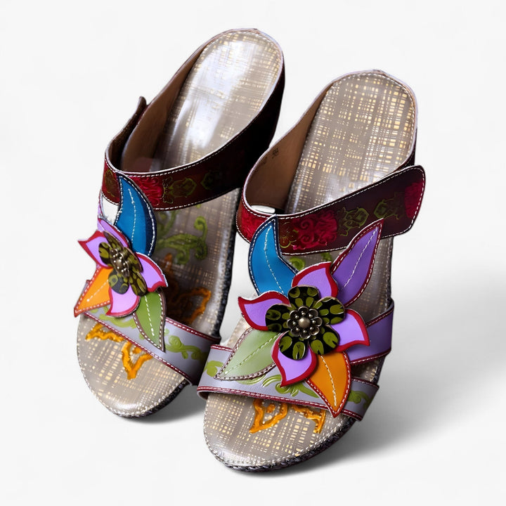 Sandały boho dla kobiet z plecionymi paskami – BohoStep Dolly-Błękit Bali-34-Trend Polska