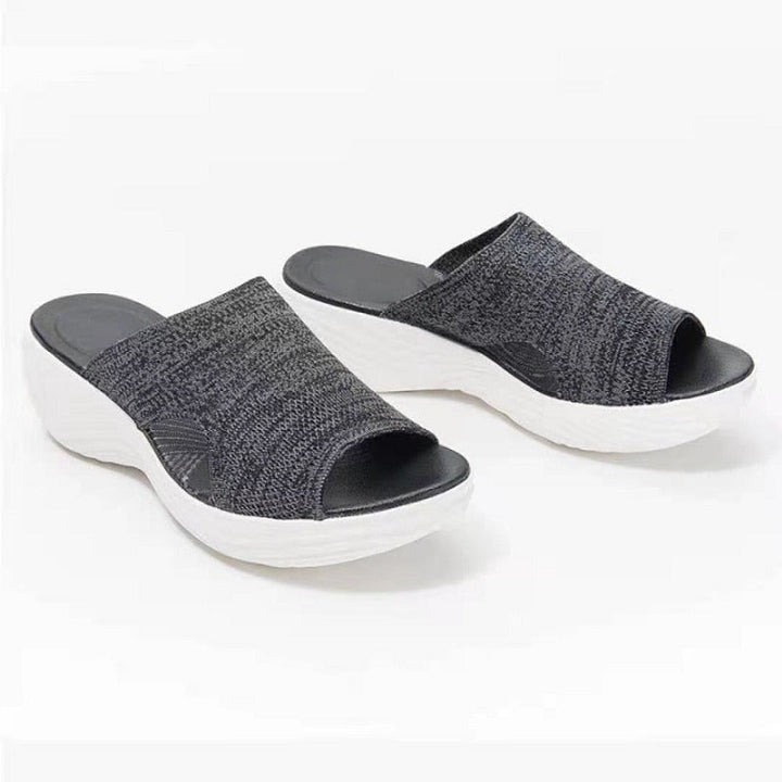 Sandały ortopedyczne dla kobiet - OrthoComfort-Czarny-35-Trend Polska