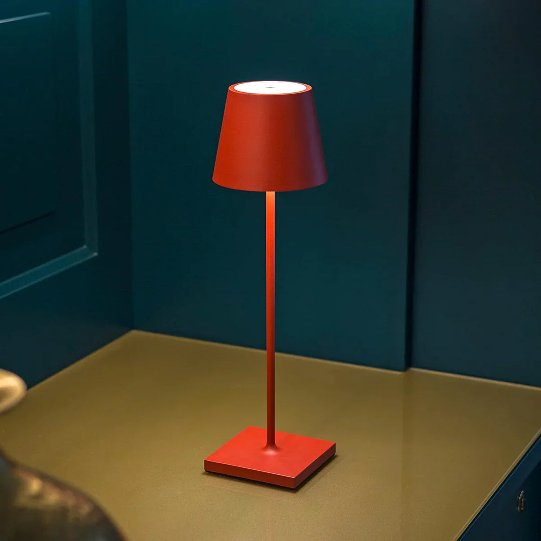 Ściemniany długi lampka stołowa - LumiLuxe-Mat Rood-Trend Polska
