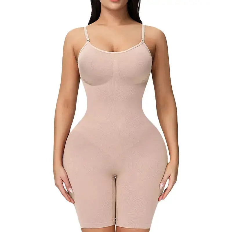 Shapewear Body z efektem klepsydry – Cintella-Beżowy-S-Trend Polska