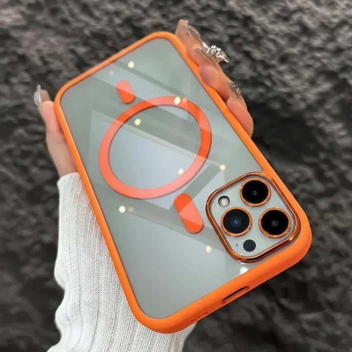 Wstrząsoodporna magnetyczna torba na telefon z ochroną szklaną i stojakiem