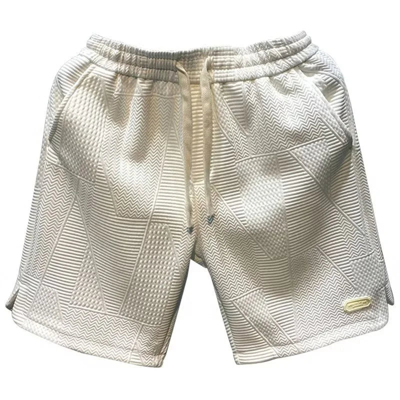 Shorty męskie w jodełkę z technologią Ice-Silk - Milo-Czarny-S-Trend Polska