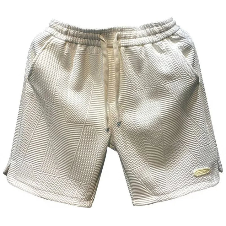 Shorty męskie w jodełkę z technologią Ice-Silk - Milo-Czarny-S-Trend Polska