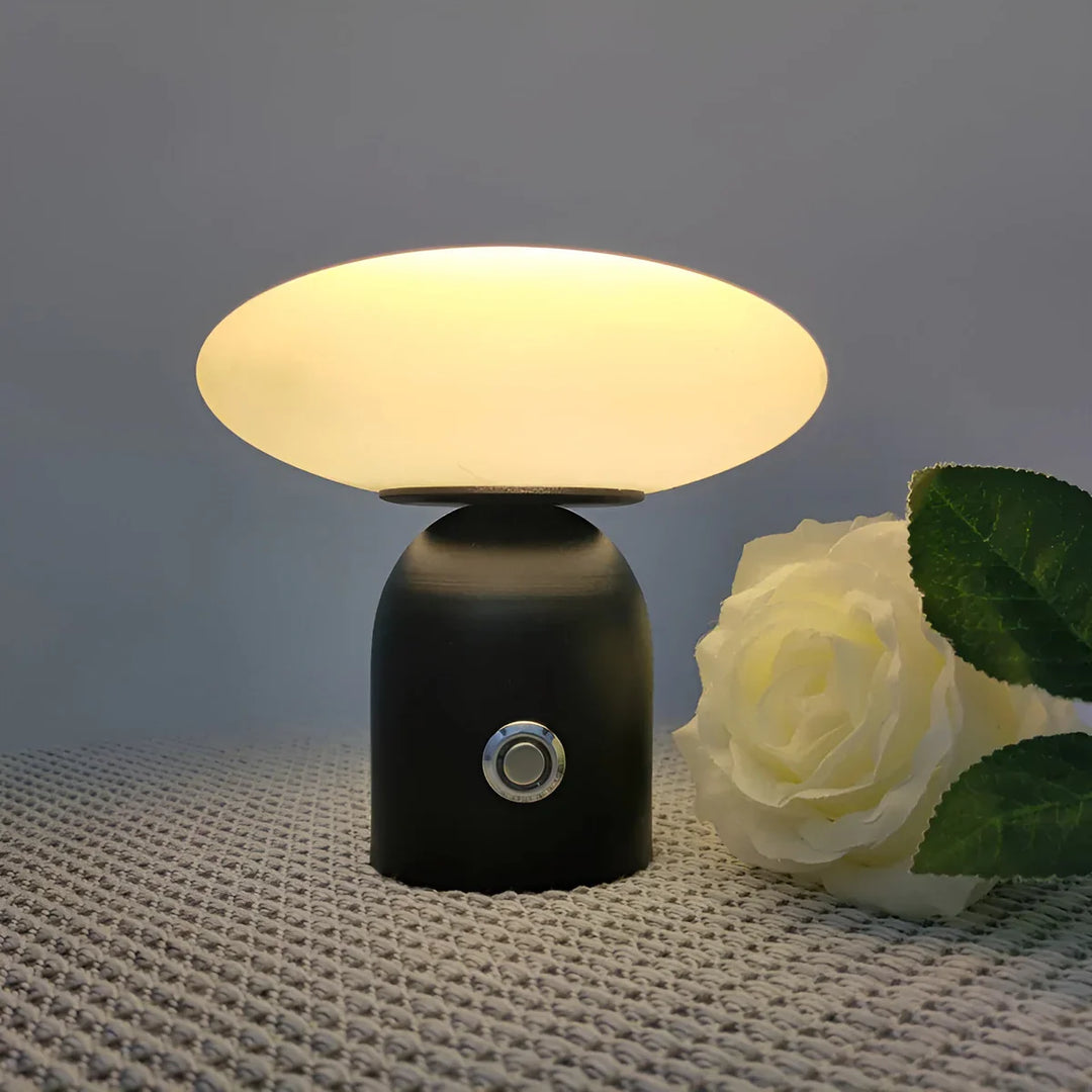 Skandynawska lampa grzybowa luksusowa z funkcją smart touch - NordicGlow-Czarny-Trend Polska