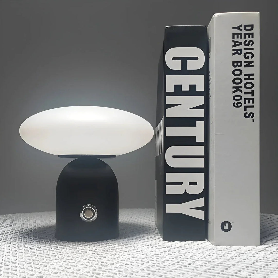Skandynawska lampa grzybowa luksusowa z funkcją smart touch - NordicGlow-Czarny-Trend Polska