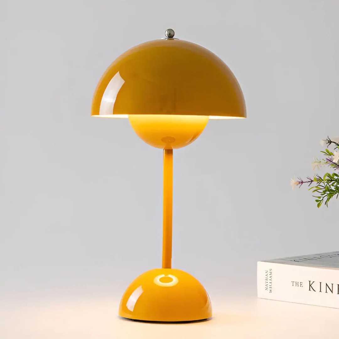 Skandynawska Lampa Stołowa z Luminous Flair - NordicBeam-pomarańczowy-Trend Polska