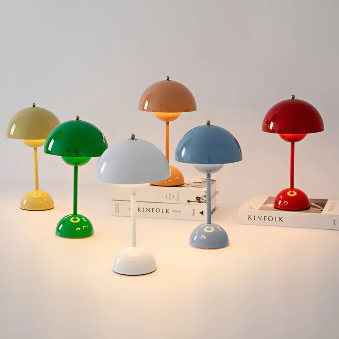 Skandynawska Lampa Stołowa z Luminous Flair - NordicBeam-róża-Trend Polska