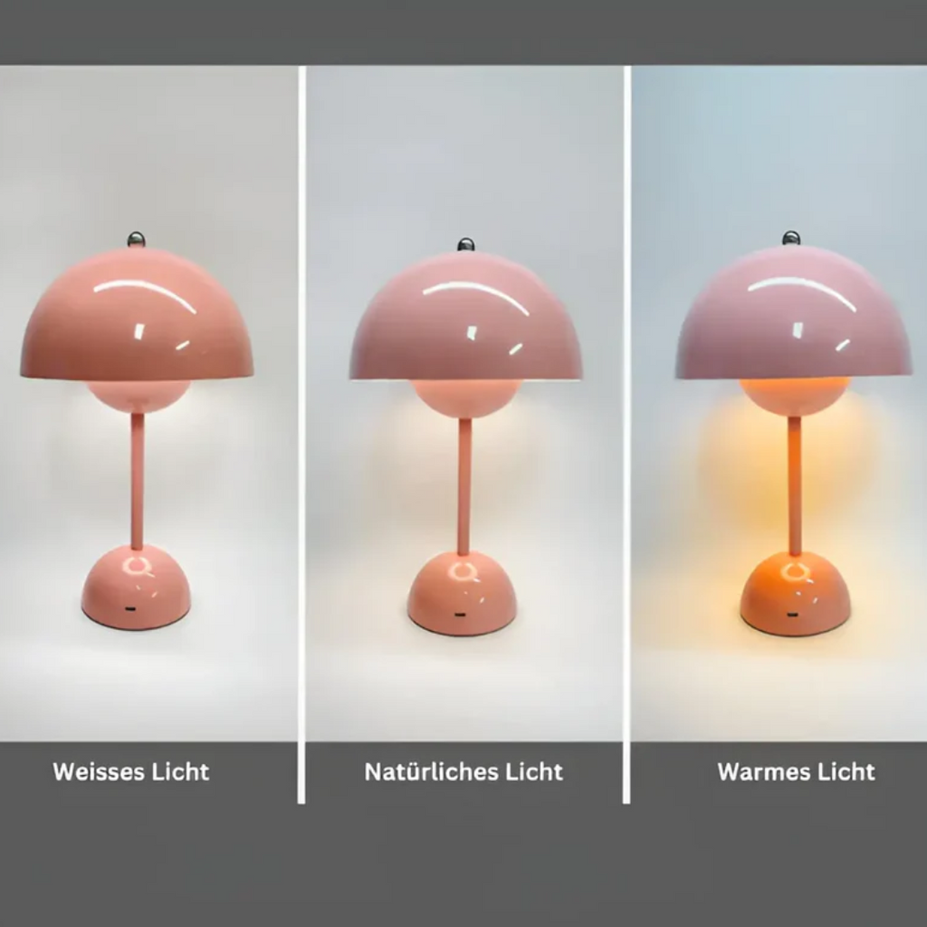 Skandynawska Lampa Stołowa z Luminous Flair - NordicBeam-róża-Trend Polska