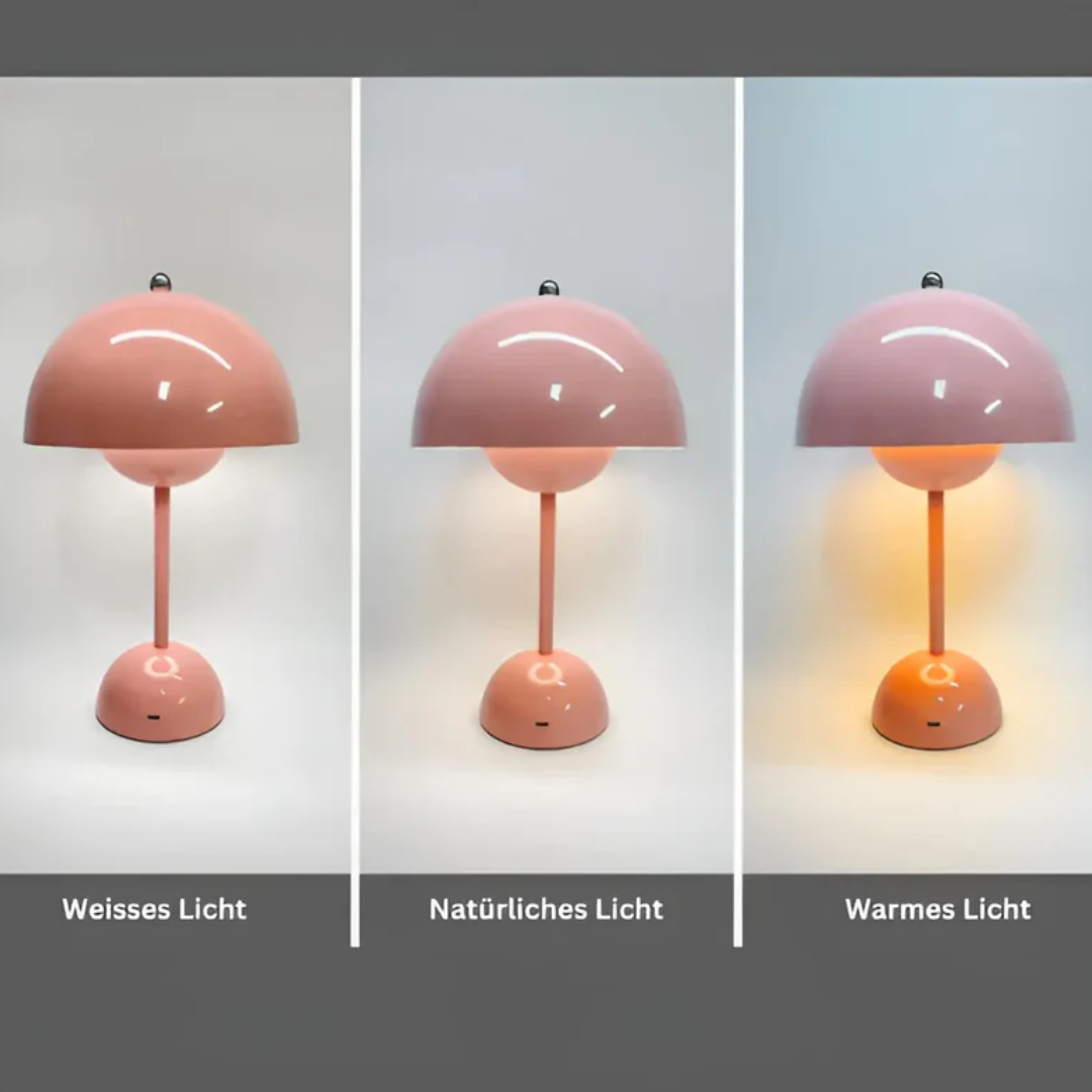 Skandynawska Lampa Stołowa z Luminous Flair - NordicBeam-róża-Trend Polska