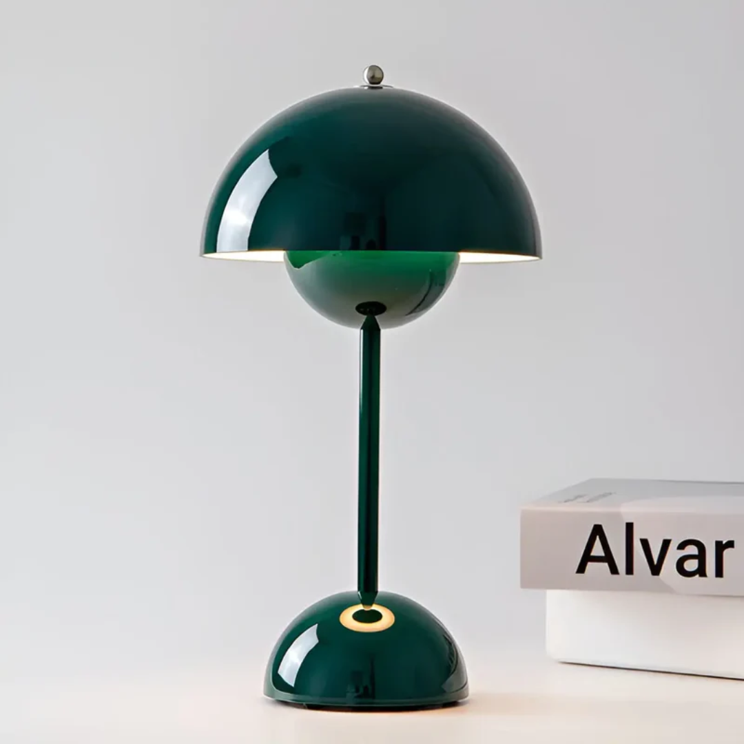 Skandynawska Lampa Stołowa z Luminous Flair - NordicBeam-zielony-Trend Polska