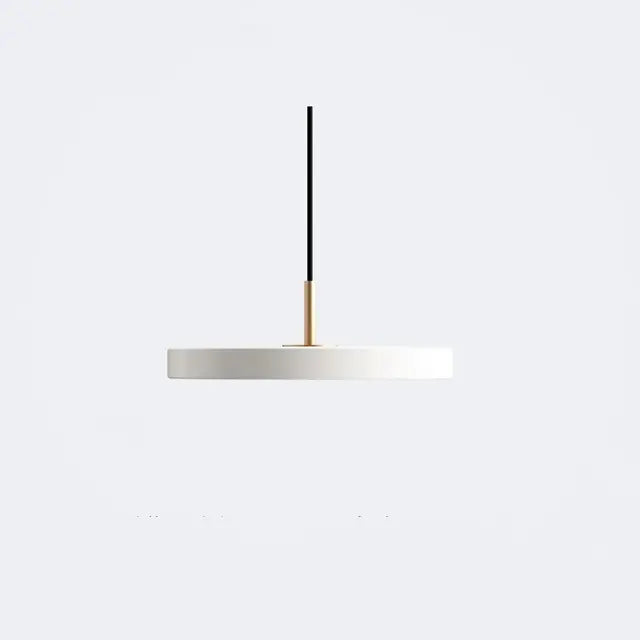 Skandynawska Lampa Wisząca o Minimalistycznym Designie - Lyssa-Biały-23cm-Białe światło-Trend Polska