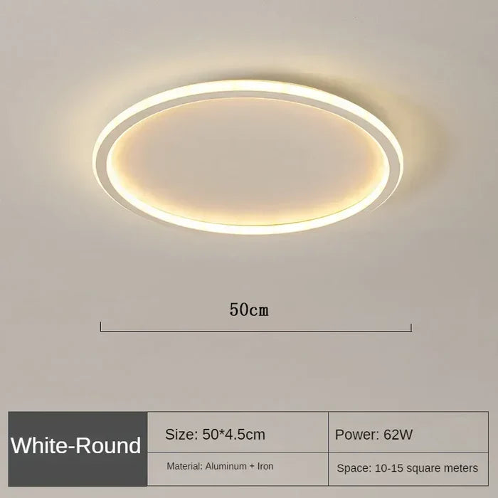 Skandynawska okrągła lampa sufitowa - AuroraSphere-Naturalny Biały (bez RC)-20cm Czarne-Trend Polska