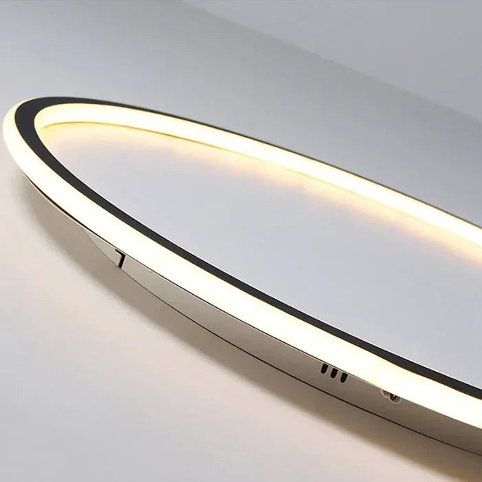 Skandynawska okrągła lampa sufitowa - AuroraSphere-Naturalny Biały (bez RC)-20cm Czarne-Trend Polska