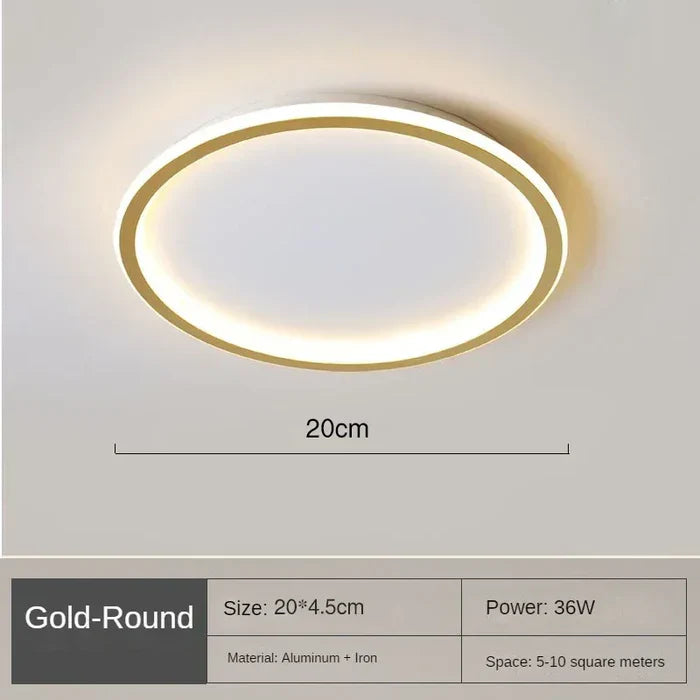 Skandynawska okrągła lampa sufitowa - AuroraSphere-Naturalny Biały (bez RC)-20cm Czarne-Trend Polska