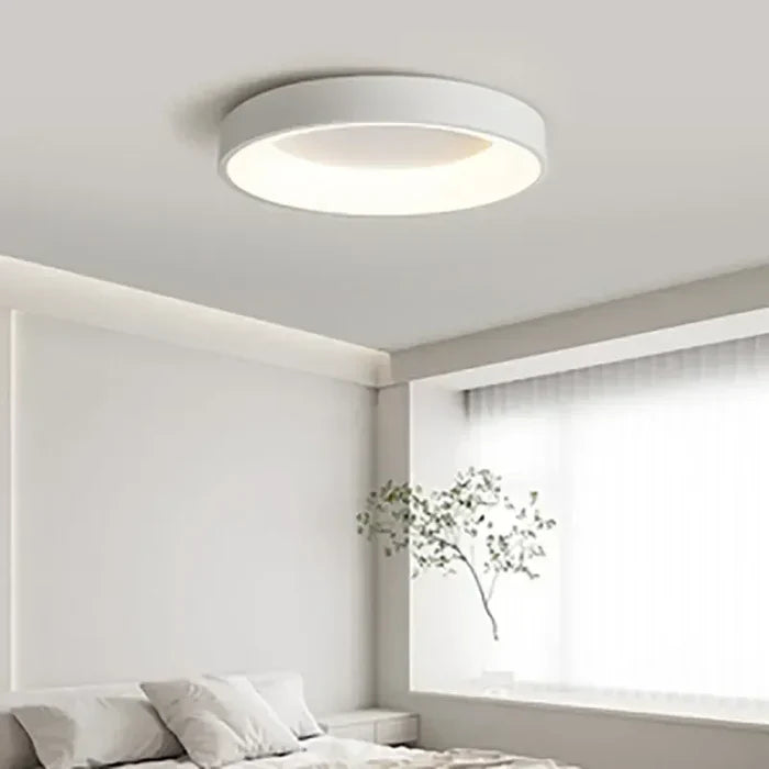Skandynawskie Okrągłe Lampy sufitowe LED - NordicGlow-30CM-Biały-Zimna biel-Trend Polska