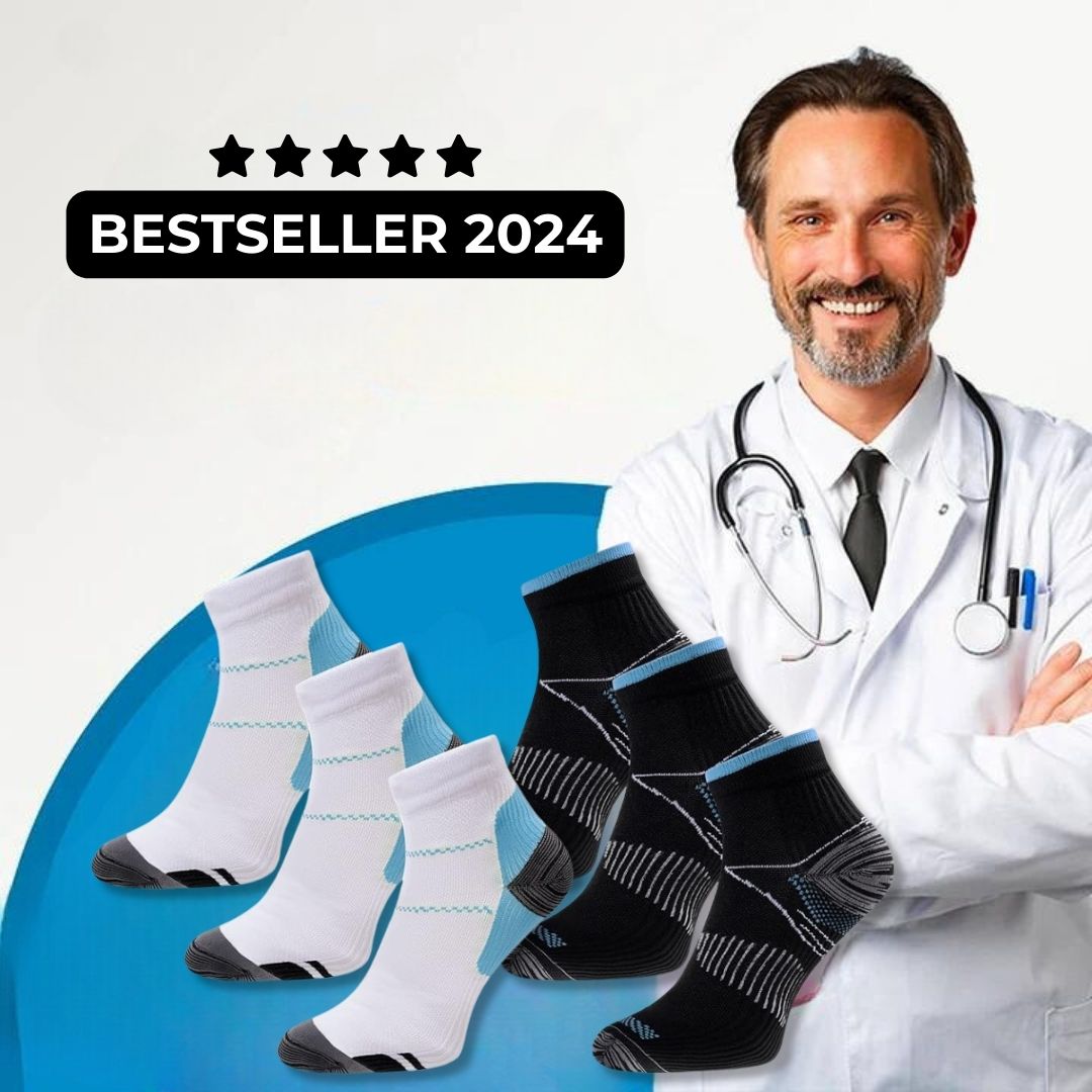 Skarpetki kompresyjne ortopedyczne - SlimSupport PRO 2.0-Biały (2+1 GRATIS)-35-40 (S/M)-Trend Polska