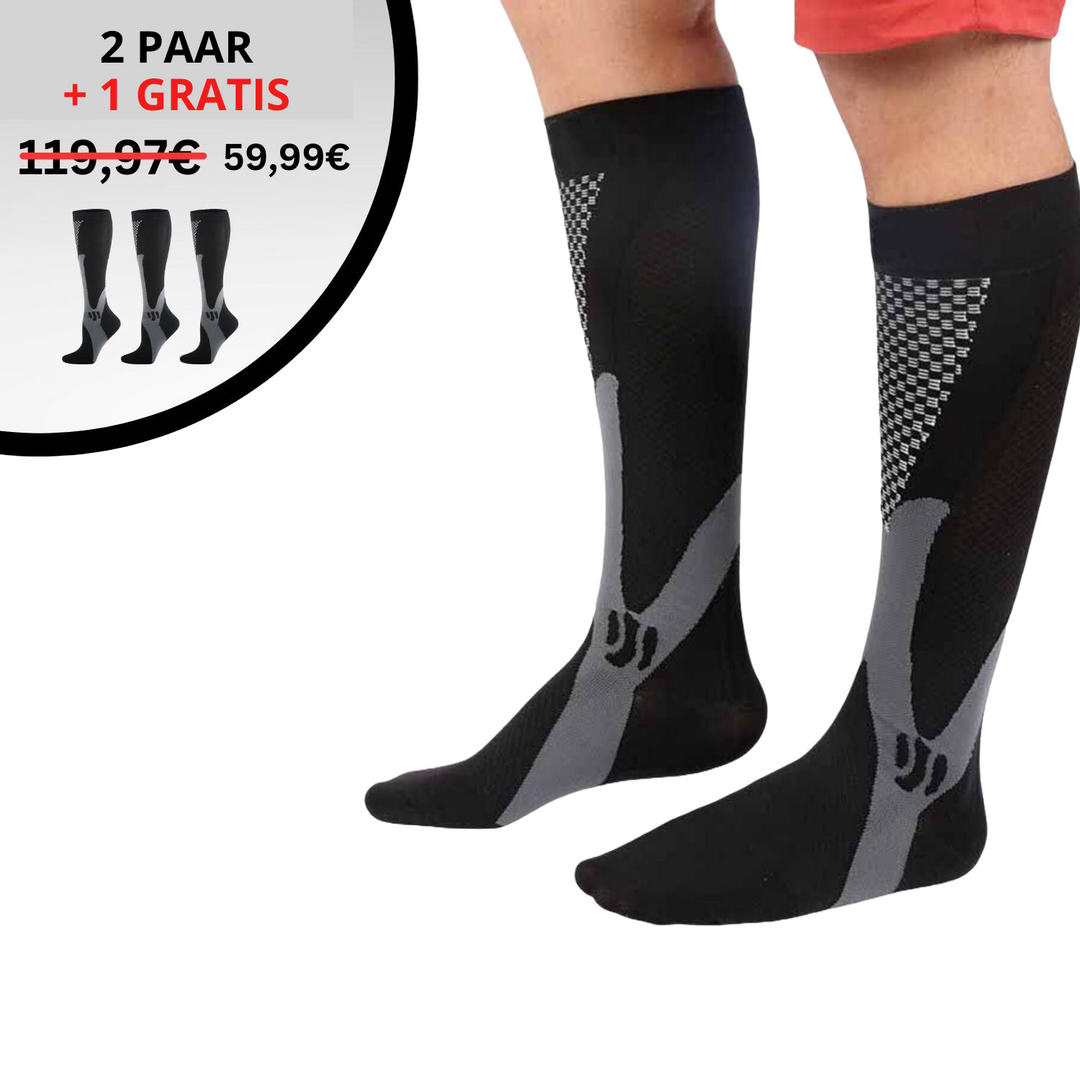 Skarpetki kompresyjne ortopedyczne - VitalForce-S-M (34-37)-Czarny-1x para-Trend Polska