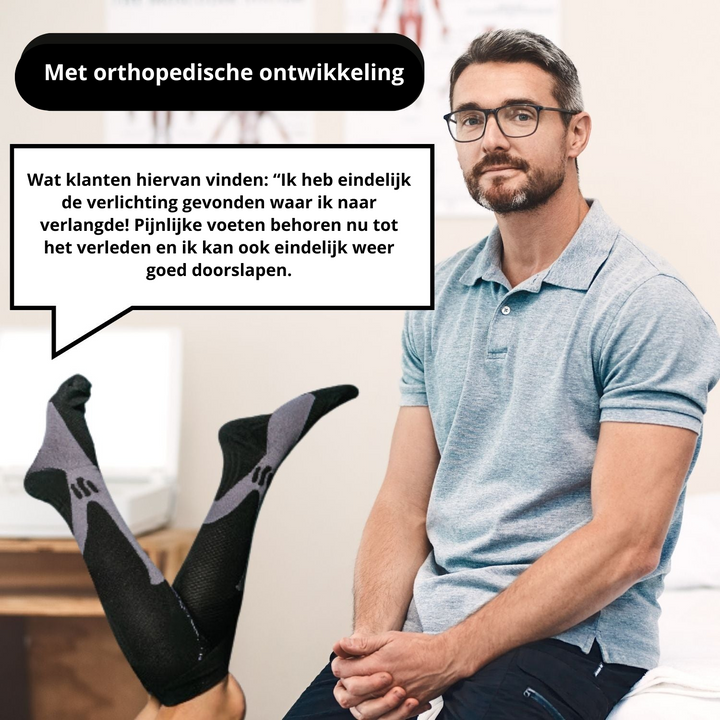 Skarpetki kompresyjne ortopedyczne - VitalForce-S-M (34-37)-Czarny-1x para-Trend Polska