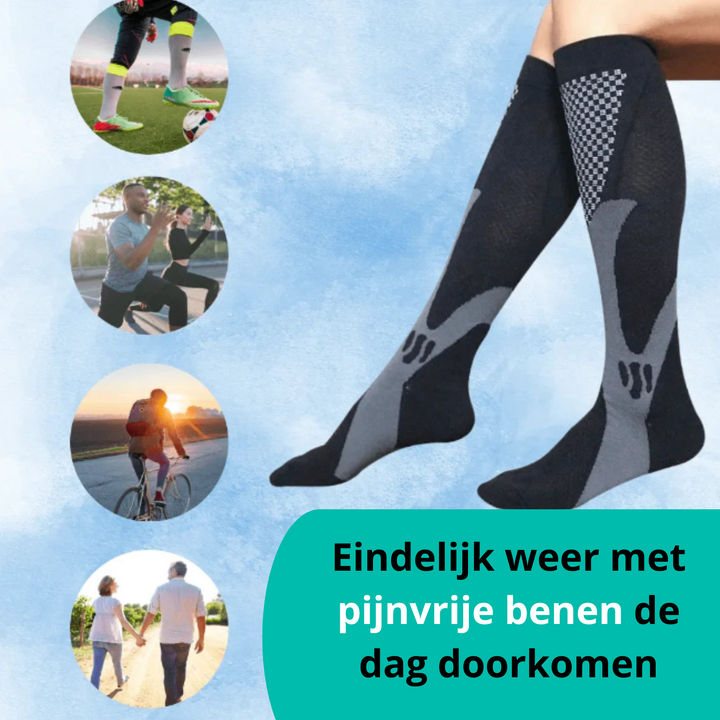 Skarpetki uciskowe ortopedyczne - ActiveSupport-Czarny-34-37 (S/M)-3 pary-Trend Polska