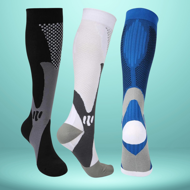 Skarpetki uciskowe ortopedyczne - ActiveSupport-Czarny-34-37 (S/M)-3 pary-Trend Polska