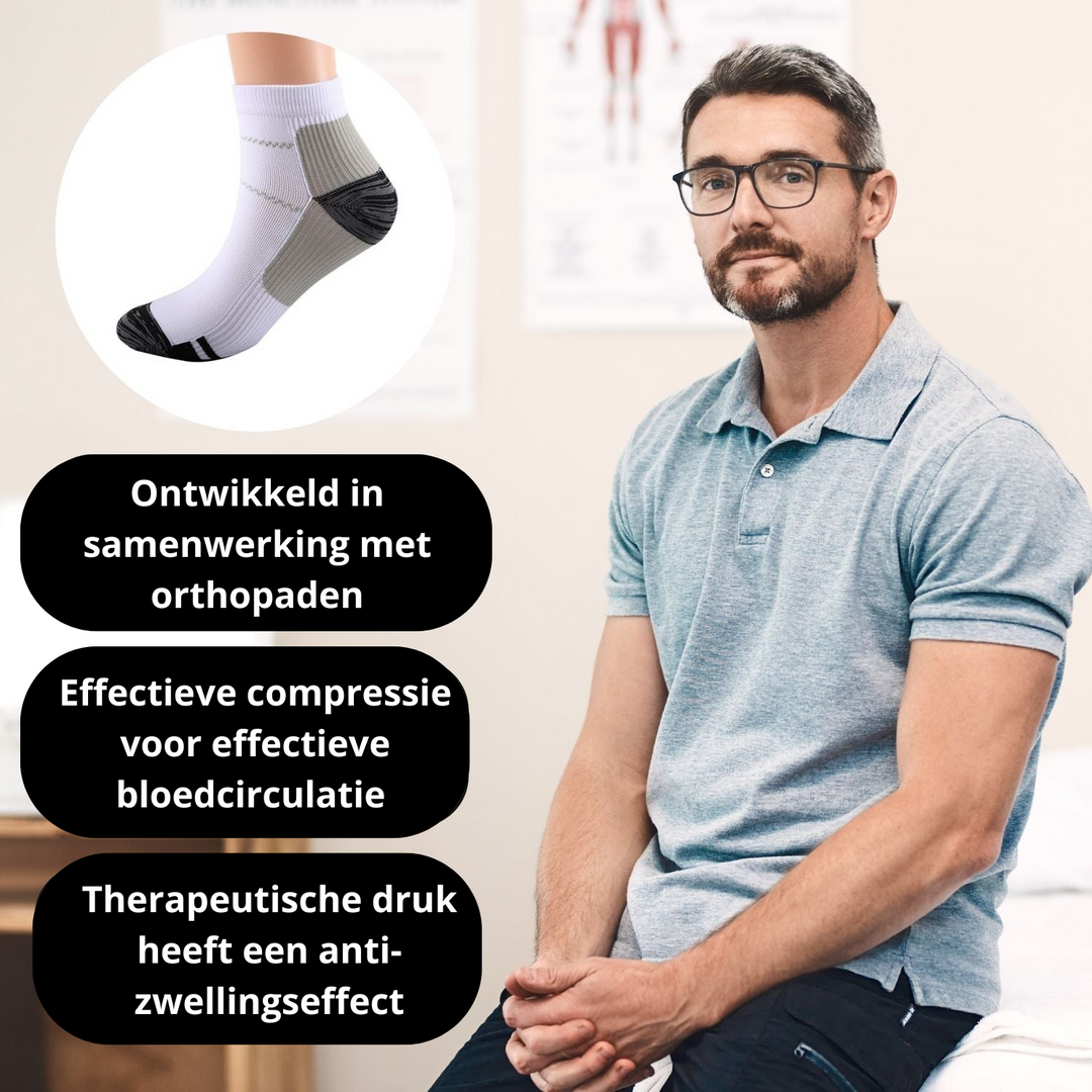 Skarpetki uciskowe ortopedyczne - VitalStep-Niebieski-34-39-1x para-Trend Polska