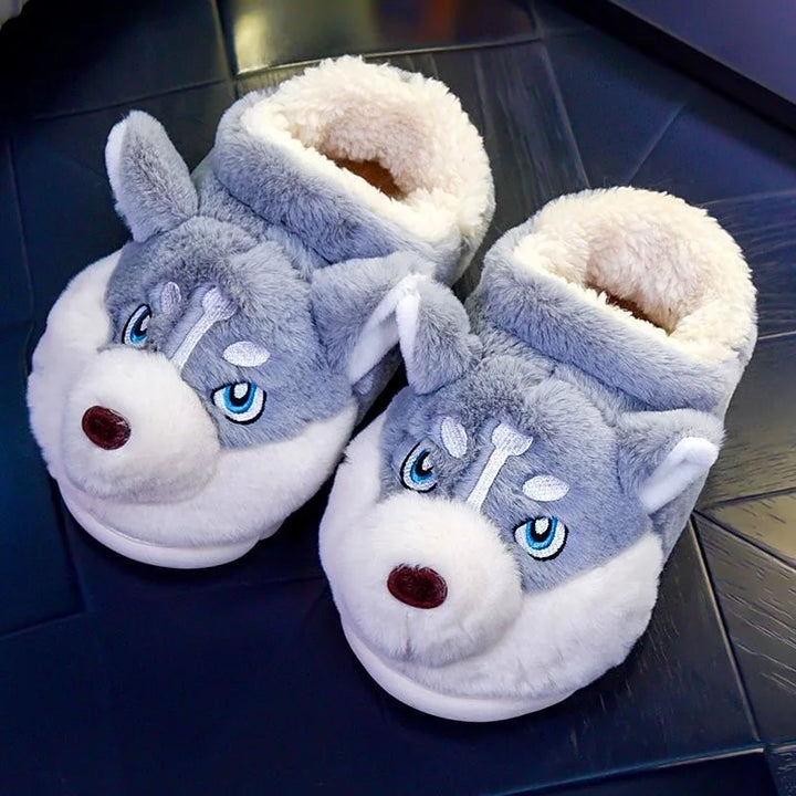 Słodkie pantofle damskie Husky – Novi-Jasnoszary Wysoki-36-37-Trend Polska