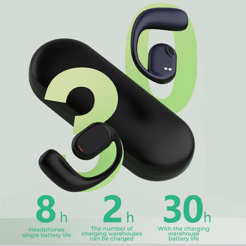 Słuchawki bezprzewodowe o otwartym designie – AirBeat Flex-Czarny-Trend Polska