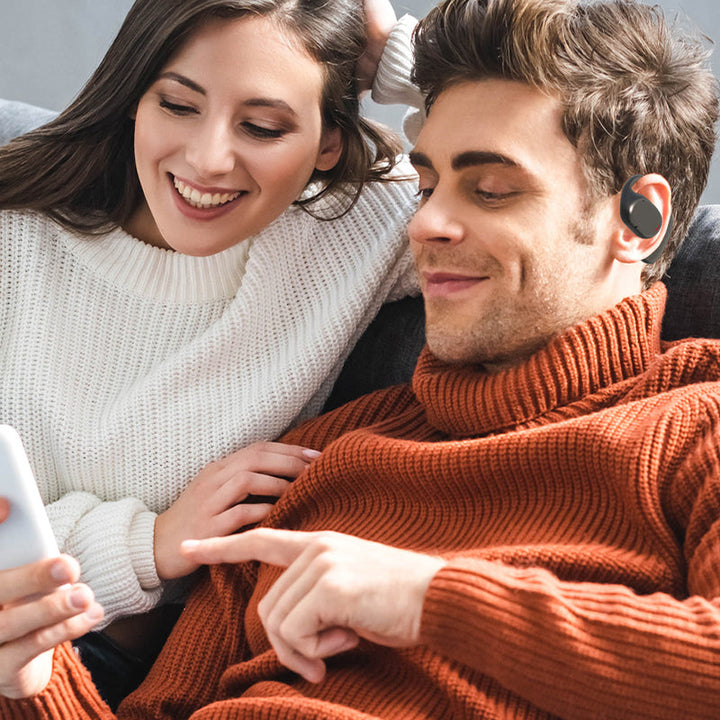 Słuchawki bezprzewodowe o otwartym designie – AirBeat Flex-Czarny-Trend Polska