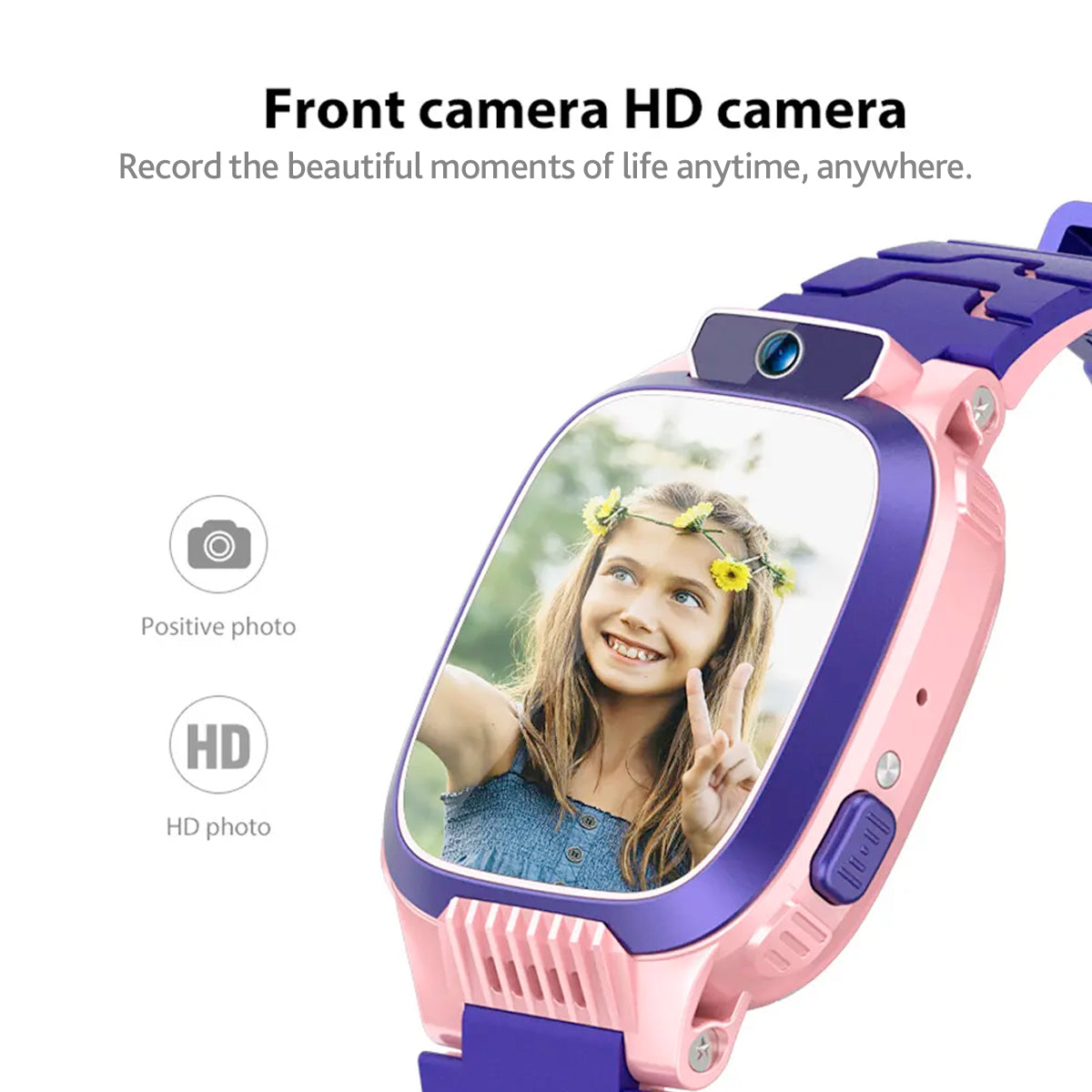 Smartwatch dla Dzieci z Monitoringiem - SafeScout-Różowy-Trend Polska