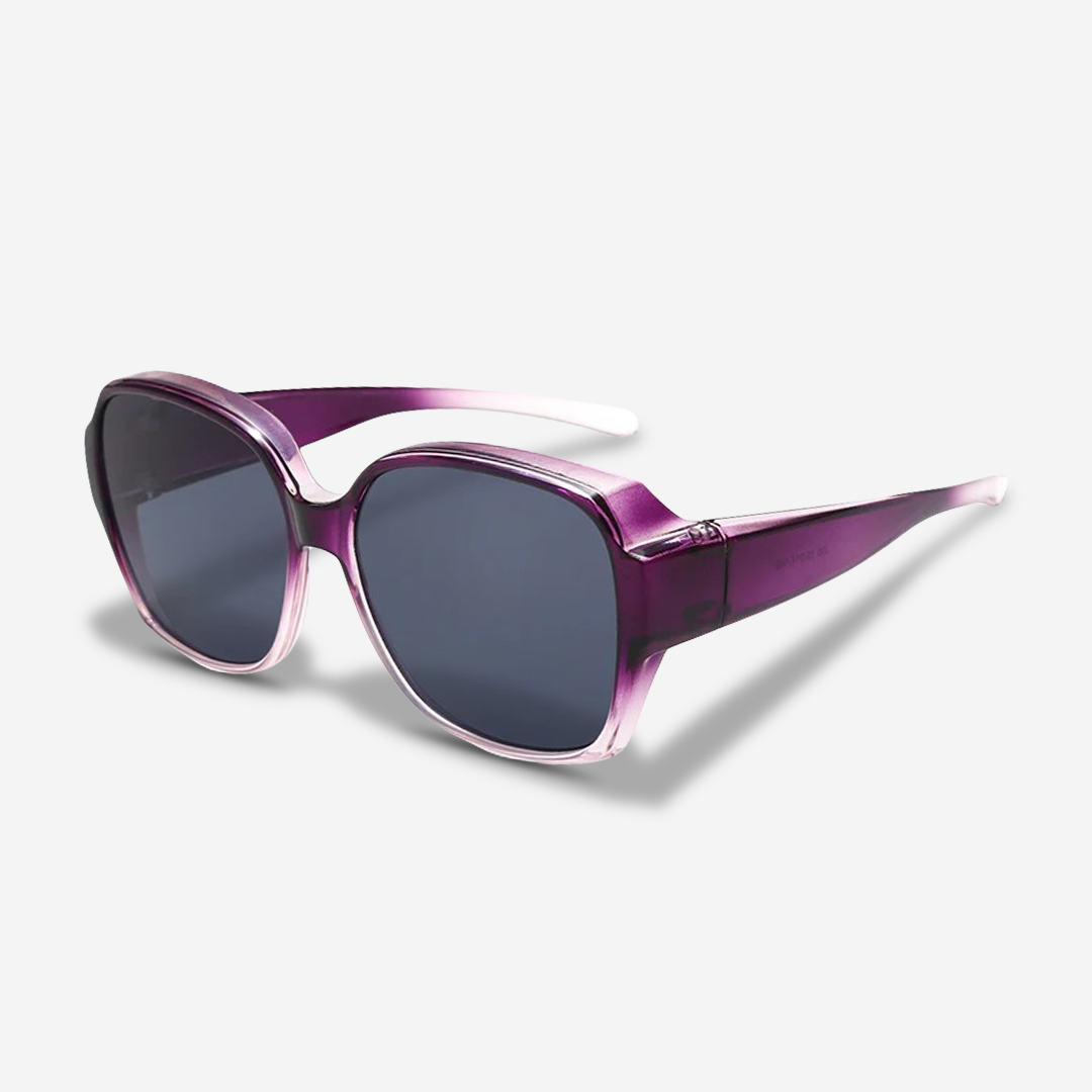 Snap-On Okulary przeciwsłoneczne dla osób noszących okulary – ClipRay-Fioletowy-Trend Polska