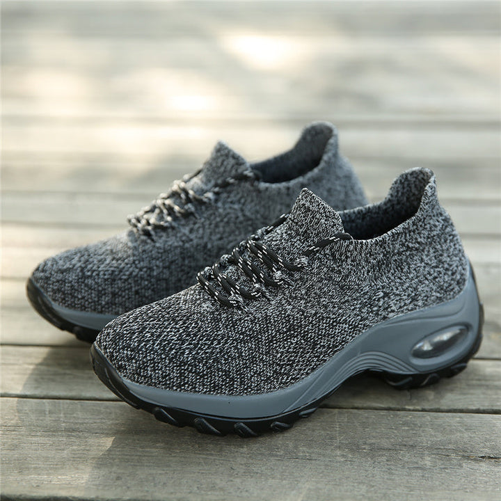 Sneakers dla kobiet z ulgą w bólu - ComfortMax-Czarny-34-Trend Polska