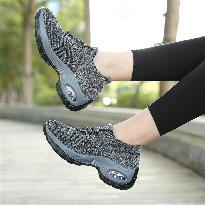 Sneakers dla kobiet z ulgą w bólu - ComfortMax-Czarny-34-Trend Polska