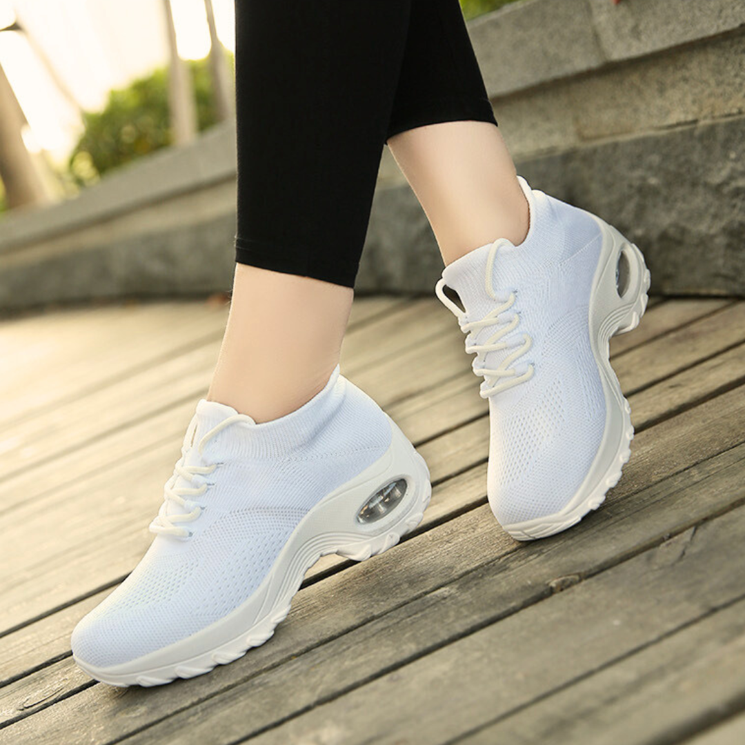 Sneakers dla kobiet z ulgą w bólu - ComfortMax-Czarny-34-Trend Polska