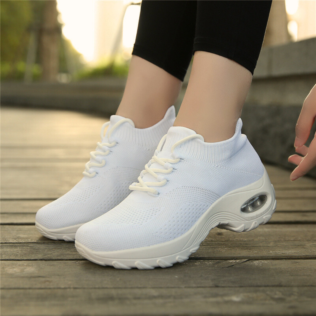 Sneakers dla kobiet z ulgą w bólu - ComfortMax-Czarny-34-Trend Polska