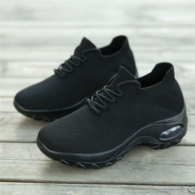 Sneakers dla kobiet z ulgą w bólu - ComfortMax-Czarny-34-Trend Polska