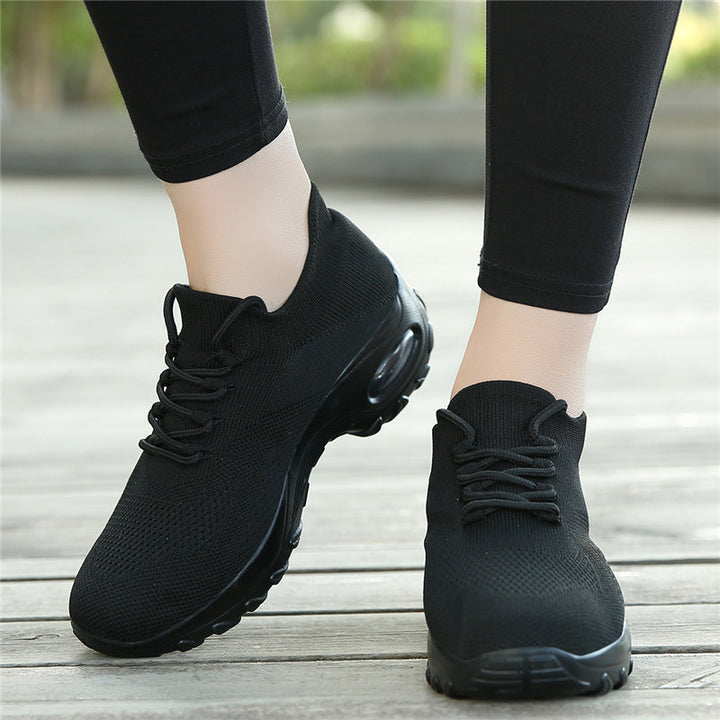 Sneakers dla kobiet z ulgą w bólu - ComfortMax-Czarny-34-Trend Polska