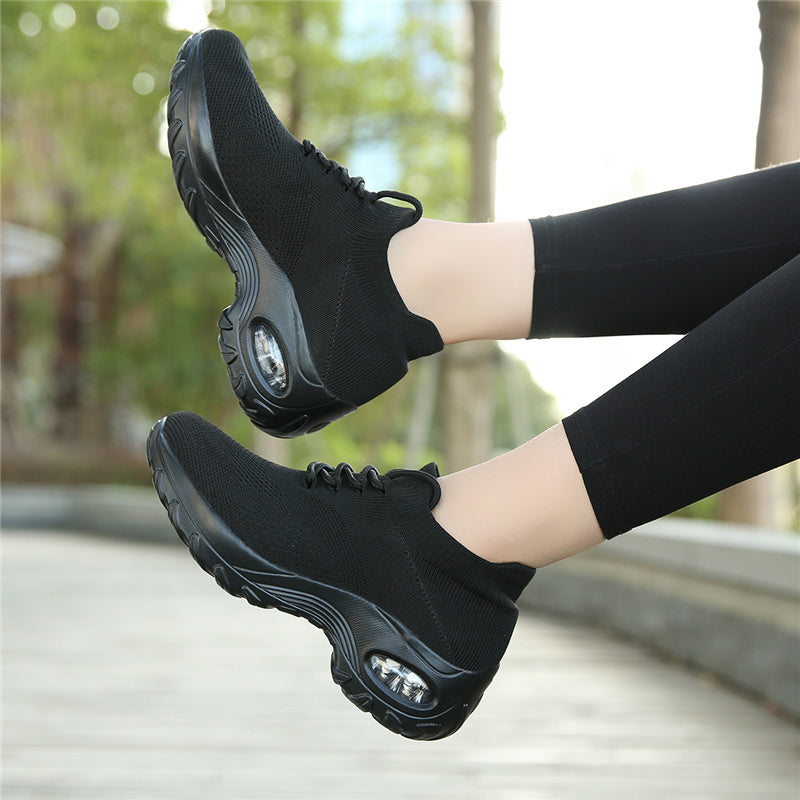 Sneakers dla kobiet z ulgą w bólu - ComfortMax-Czarny-34-Trend Polska