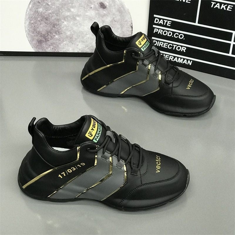 Sneakers męskie z wsparciem i stylem – Mason-Czarny/szary-39-Trend Polska