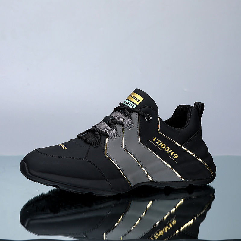 Sneakers męskie z wsparciem i stylem – Mason-Czarny/szary-39-Trend Polska