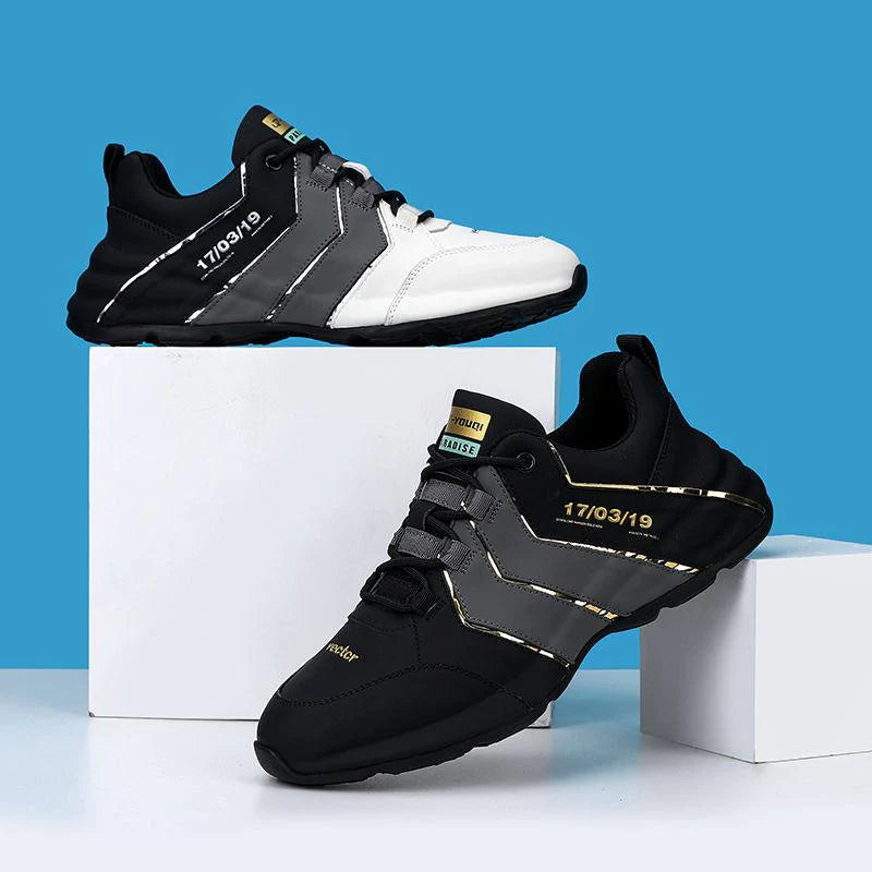Sneakers męskie z wsparciem i stylem – Mason-Czarny/szary-39-Trend Polska
