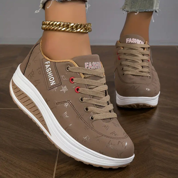 Sneakers ortopedyczne damskie - Ariana-Brązowy-35-Trend Polska