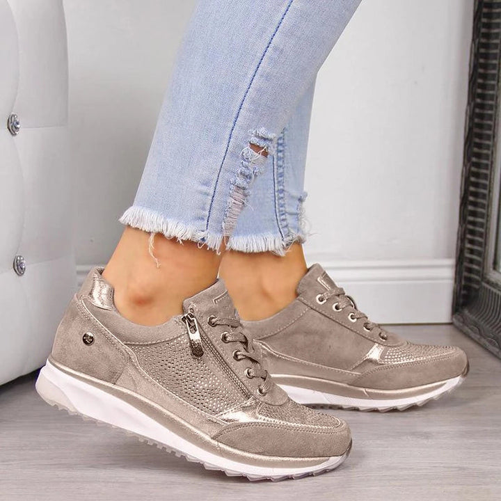 Sneakers ortopedyczne damskie - Vita-Beżowy-37-Trend Polska