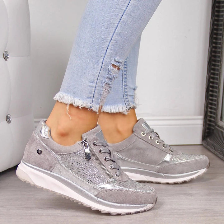 Sneakers ortopedyczne damskie - Vita-Szary-37-Trend Polska