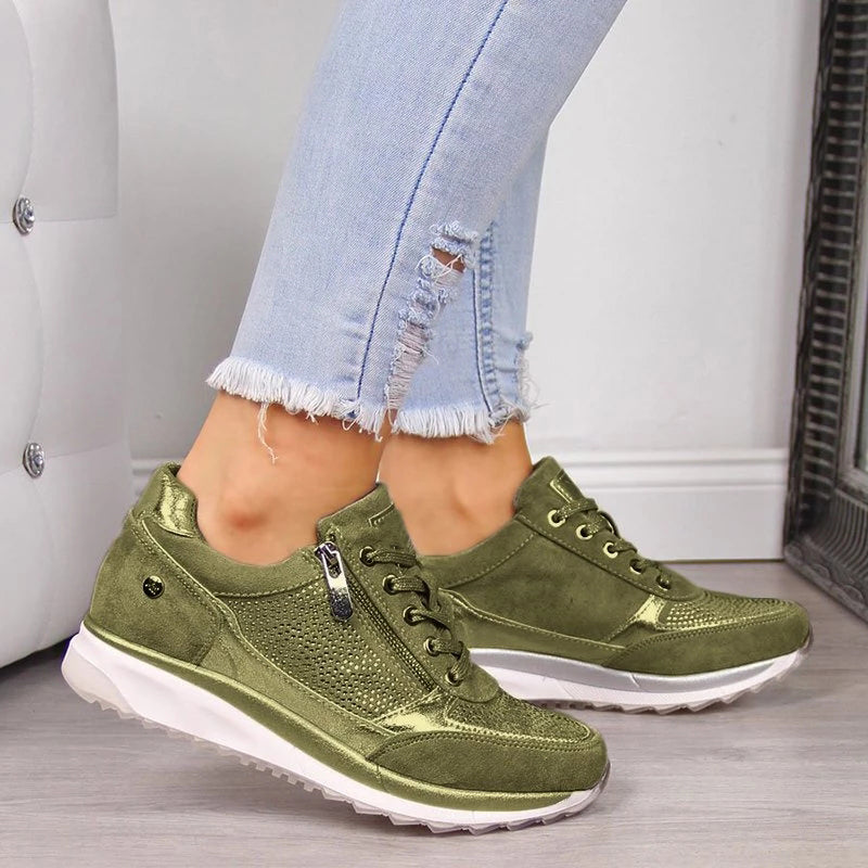 Sneakers ortopedyczne damskie - Vita-Zielony-37-Trend Polska