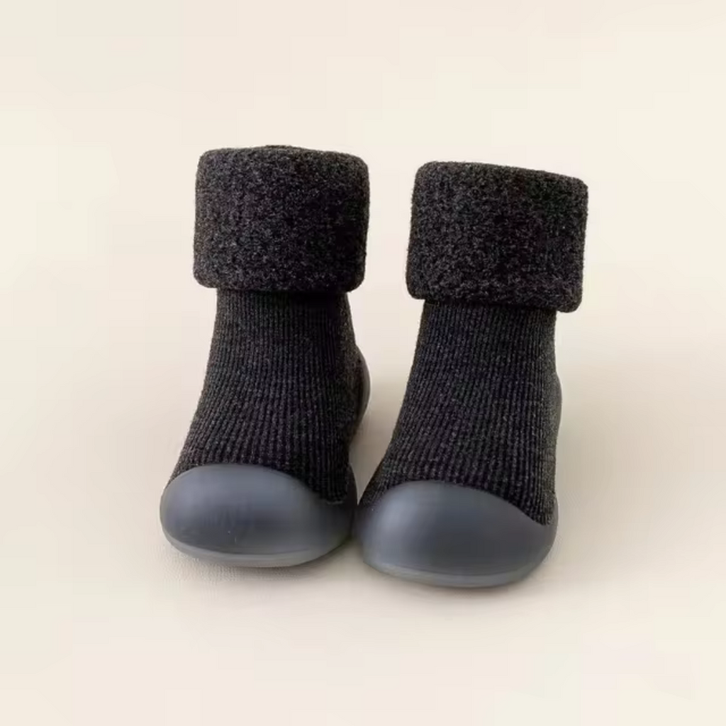 SnugSteps – Wygodne Skarpetki Antypoślizgowe dla Dzieci-Czarny-18-19 (11.5 cm)-Trend Polska