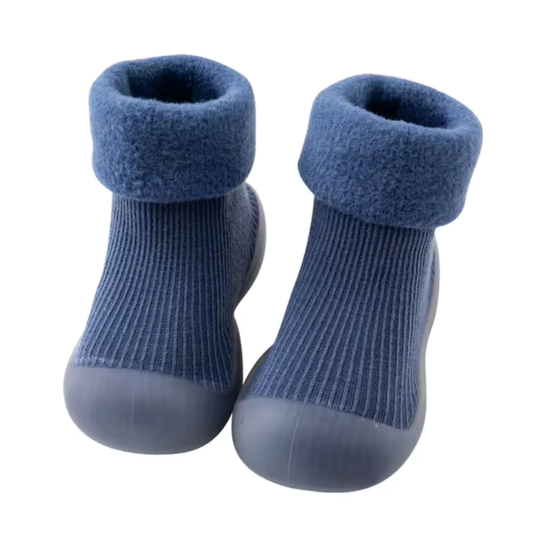 SnugSteps – Wygodne Skarpetki Antypoślizgowe dla Dzieci-Niebieski-18-19 (11.5 cm)-Trend Polska