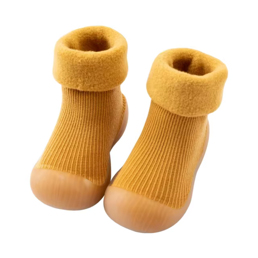 SnugSteps – Wygodne Skarpetki Antypoślizgowe dla Dzieci-Okerżółty-18-19 (11.5 cm)-Trend Polska
