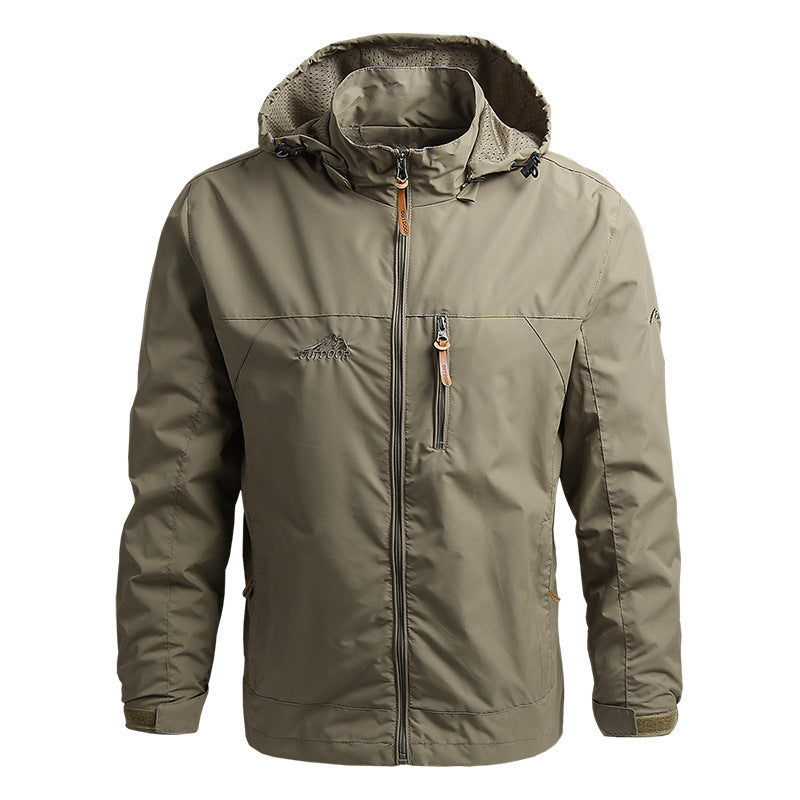 Softshellowa Kurtka Wiatro- i Wodoodporna – GentShield-Khaki-S-Trend Polska